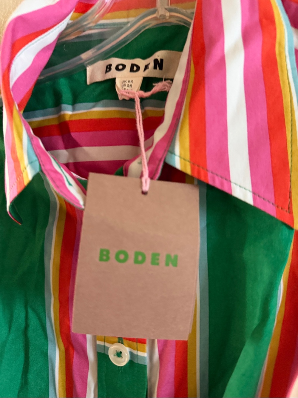 NWT $305 Boden Cotton Midi Shirt Dress size 2R - Picture 8 of 13